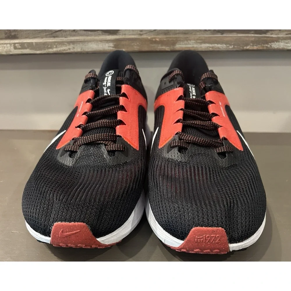 Nike Air Zoom Pegasus 40 Men's Sz 12 Black Light Crimson Red White DV3853-003
